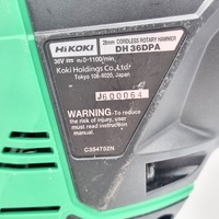 HiKOKI DH36DPA 28mm 36V Cordless Rotary Hammer SDS Plus Brushless Skin Only