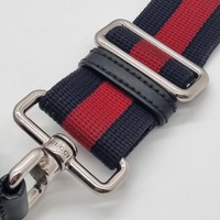 Gucci GG Supreme Black Coated Canvas Flat Messenger Bag with Adjustable Strap