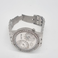 Marc Ecko E17522G1 Two Timer Dual Time Silver Stainless Steel Watch