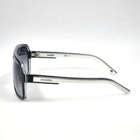 Carrera 27 XSZ/9O Navigator Sunglasses Black White Grey 62mm Grey Lens