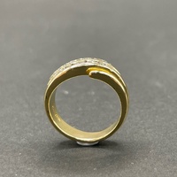 Ladies 18ct Yellow Gold Natural Diamond Ring