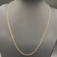 Unisex 9ct Yellow Gold Figaro Link Necklace