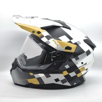 M2R Hybrid Pix Motocross Helmet Medium 57-58cm Grey Black ECE 22.05