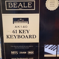 Beale AK140 61 Key Portable Keyboard with Xtreme KS128 Heavy Duty Stand