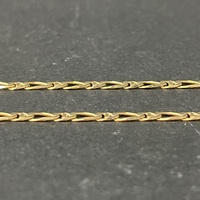 Unisex 9ct Yellow Gold Figaro Link Necklace