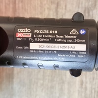 Ozito PXCLTS-018 18V Li-Ion Cordless Grass Trimmer 1.5Ah Batteries Fast Charger