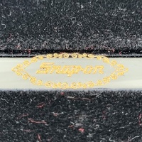 Snap-On Collector Wrench Set 5pc 24K Gold Engraved Nickel Chrome Boxed