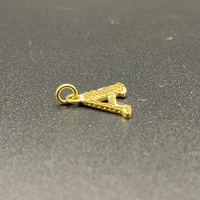 Ladies 18ct Yellow Gold Letter 'A' Pendant