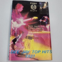 Dee Jay Top Hits 1981 Cassette Tape Rare 80s Pop Rock Compilation