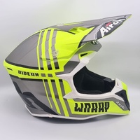 Airoh Wraap Broken Off Road Motocross Helmet Yellow Matte Size Medium