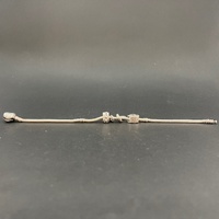 Ladies 925 Sterling Silver Pandora Snake Link Charm Bracelet