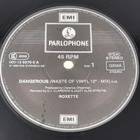 Roxette Dangerous Waste Of Vinyl Mix 1989 Maxi-Single 12in 45 RPM Vinyl Record