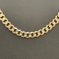 Unisex 9ct Yellow Gold Curb Link Necklace