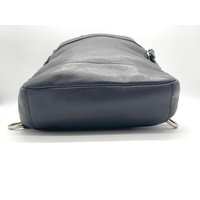 Coach Charles Backpack Crossbody Black Leather Compact H32 L22 W4 cm