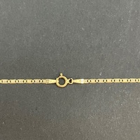 Unisex 18ct Yellow Gold Anchor Link Chain & Sword Pendant