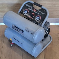 Chicago HUSH20 Alloy 20L Air Compressor 8Bar 0.58kW 1440RPM Quiet