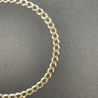 Unisex 9ct Yellow Gold Curb Link Bracelet
