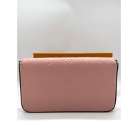 Louis Vuitton Felicie Pochette Rose Poudre Monogram Empreinte Crossbody
