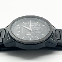 Armani Exchange AX1748 Chronograph Black Stainless Steel Watch 5ATM Date