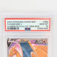 2020 Pokémon Charizard V Black Star Promo SWSH GEM MT 10 PSA