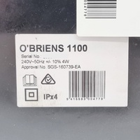 O'Briens Electric Fence Mains Energiser 1100