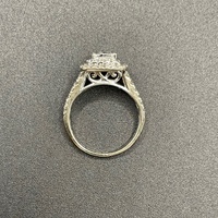 Ladies 14ct White Gold Natural Diamond Ring