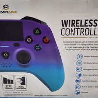 Powerwave Purple Rush Wireless PS4 Controller Bluetooth Dual Vibration