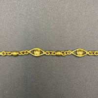 Ladies 24ct Yellow Gold Fancy Link Bracelet