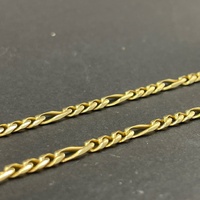 Unisex 18ct Yellow Gold Figaro Link Necklace
