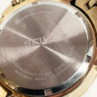 Seiko Le Grand Sport Chronograph V172-0AN0 Black Gold Stainless Steel Watch