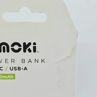 Moki Portable Travel Power Bank USB-C USB-A Compact Black 20000mAh ACC-MPB20X