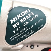 HiKOKI NV65AF3 65mm Wire Plastic Coil Nailer 70-120 PSI Bump Fire