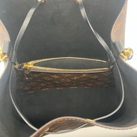 Louis Vuitton NeoNoe M44020 Monogram Bucket Bag Brown Black Crossbody