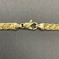 Ladies 9ct Yellow Gold Byzantine Link Necklace