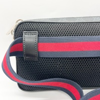 Gucci Medium GG Supreme Canvas Belt Bag Web Strap