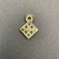 Ladies 10ct Yellow Gold Green Gemstone & Diamond Pendant