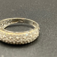 Ladies 18ct Yellow Gold Cubic Zirconia Cluster Ring