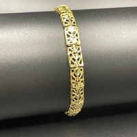 Ladies 10ct Yellow Gold Fancy Filigree Link Bracelet