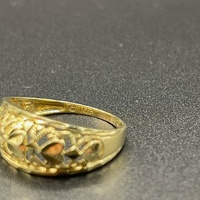 Ladies 10ct Yellow Gold Filigree Ring