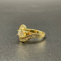 Ladies 18ct Yellow Gold Natural Diamond Engagement Ring