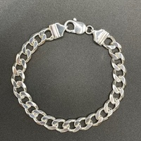 Unisex 925 Sterling Silver Curb Link Bracelet