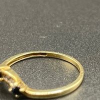 Ladies 9ct Yellow Gold 3 Piece Natural Diamond Ring Set