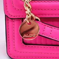 Aldo Meraegyn Lionhead Quilted Crossbody Bright Pink Ladies Bag