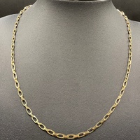 Unisex 14ct Yellow Gold Fancy Link Necklace