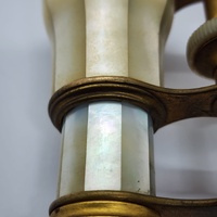 Lemaire Paris Antique Circa 1890s Mother Of Pearl Shell Opera Glasses Binocular