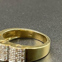 Ladies 18ct Yellow Gold Natural Diamond Cluster Ring