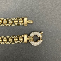 Ladies 9ct Yellow Gold Double Belcher Link Bracelet