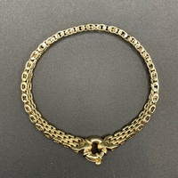 Ladies 9ct Yellow Gold Gate Link Bracelet