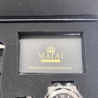 MATAI Genesis G4 Quartz Watch Silver Black Dial with Certificate of Authenticity