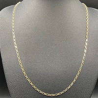 Unisex 9ct Yellow Gold Figaro Link Necklace